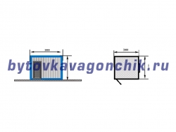 Склад из бытовки 3м